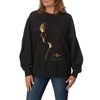 Women's The Hunger Games Peeta Oversized Fleece Crew Sweatshirt