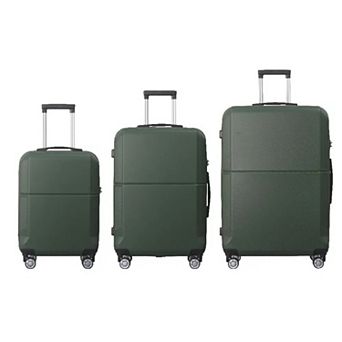 YIORTWO 3 pc ABS Luggage Set with TSA Lock, Spinner Suitcases 20 24 28 Inch Travel Set
