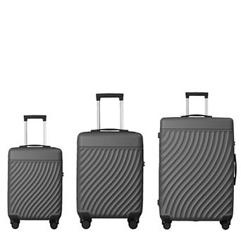 YIORTWO 3 pc Luggage Set with TSA Lock, Hardside Spinner Suitcases 20 24 28 Inch
