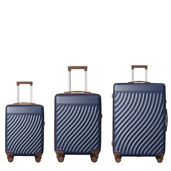 YIORTWO 3 pc Luggage Set with TSA Lock, Hardside Spinner Suitcases 20 24 28 Inch
