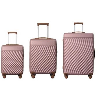 YIORTWO 3 pc Luggage Set with TSA Lock, Hardside Spinner Suitcases 20 24 28 Inch