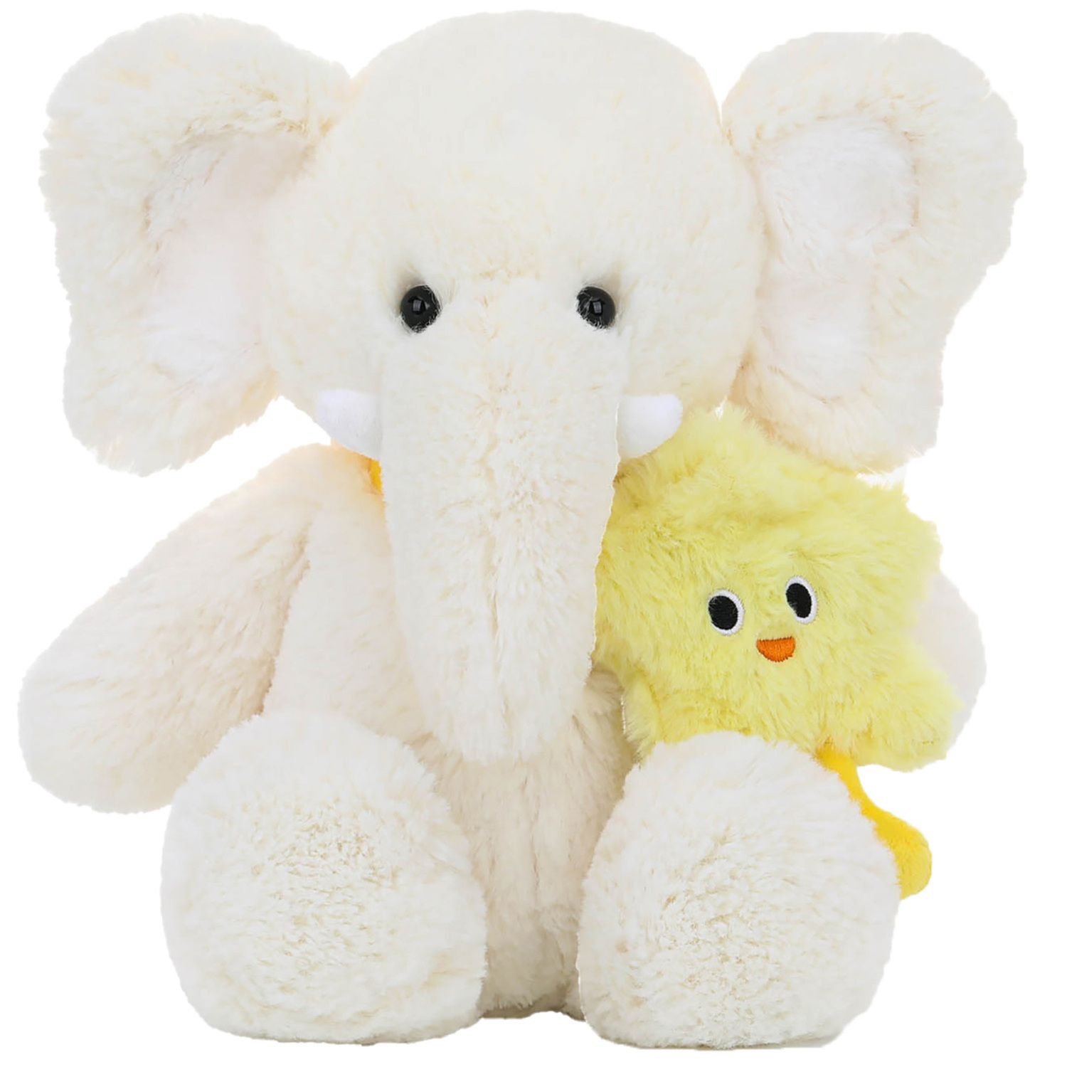 Детские мягкие игрушки McHugs Elephant Ted 7-inch Soft Weighted Plush Toy with Star Character Bag