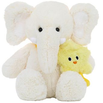 McHugs Elephant Ted 7-inch Soft Weighted Plush Toy with Star Character Bag