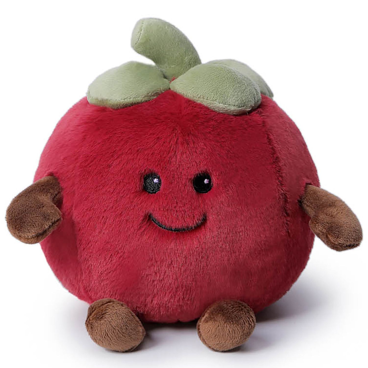 Детская мягкая игрушка McHugs Gourmet Series Happy Mangosteen 7-inch Soft Weighted Plush Toy