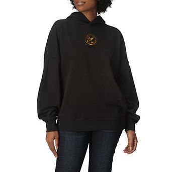 Women's The Hunger Games Mockingjay Pin Oversized Fleece Hoodie Sweatshirt