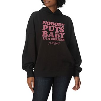 Women's Dirty Dancing "Nobody Puts Baby In A Corner" Oversized Fleece Hoodie Sweatshirt