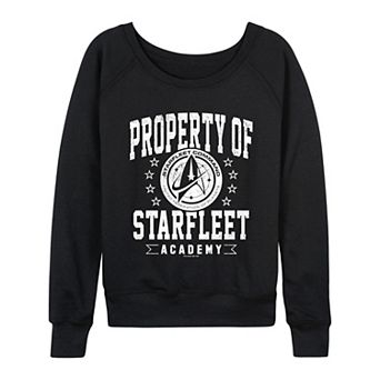 Women's Star Trek Property Of Starfleet Academy French Terry Long Sleeve Tee