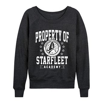 Women's Star Trek Property Of Starfleet Academy French Terry Long Sleeve Tee