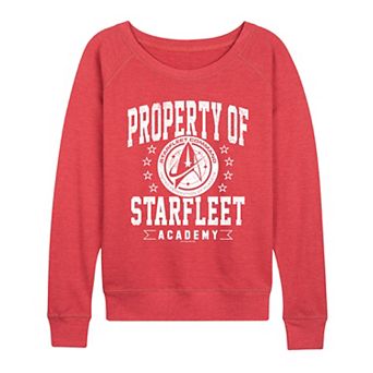 Women's Star Trek Property Of Starfleet Academy French Terry Long Sleeve Tee