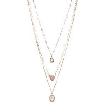 SO® Gold Tone Layered Necklace