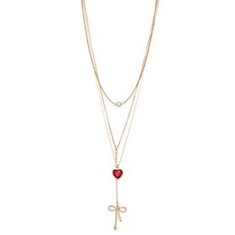 SO® Gold Tone Layered Necklace