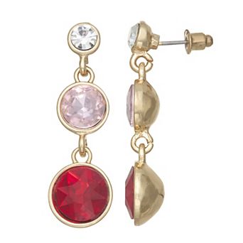 SO® Gold Tone Polished Post Earrings