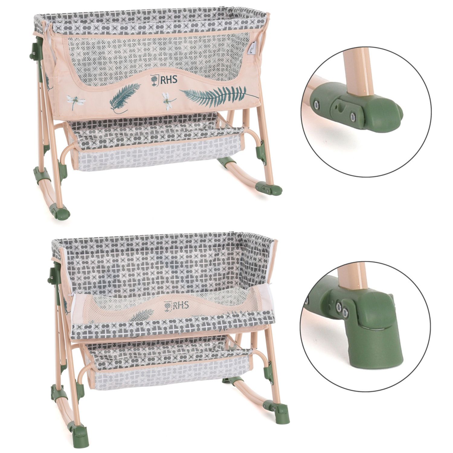 Детские аксессуары для кукол Roma RHS Doll Bedside Crib Rocking & Stationary Bedtime Accessory — фото 5