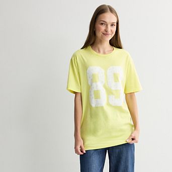 Juniors' Ditsy Floral 89 Short Sleeve Graphic Tee