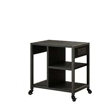 Printer Stand with Charging Station, 3 tier Rolling Cart with Wheels, Heavy Duty Storage for Home