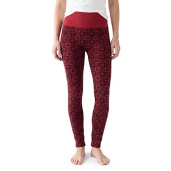 Women's MUK LUKS High Waisted Fleece Lined Leggings