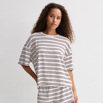 Juniors' Pink Republic Short Lounge Top