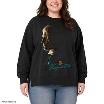Plus Size The Hunger Games Haymitch Oversized Fleece Crew Sweatshirt