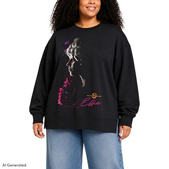 Plus Size The Hunger Games Effie Oversized Fleece Crew Sweatshirt