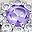 Silver Tone Purple