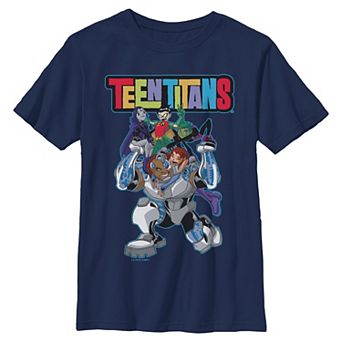 Boys 6-20 Teen Titans Group Portrait Graphic Tee