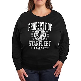 Plus Size Star Trek Property Of Starfleet Academy French Terry Long Sleeve Tee