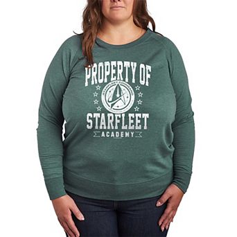 Plus Size Star Trek Property Of Starfleet Academy French Terry Long Sleeve Tee