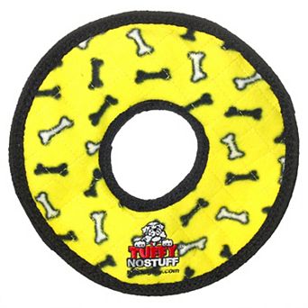 Tuffy No Stuff Ultimate Yellow Ring Interactive Pet Toy