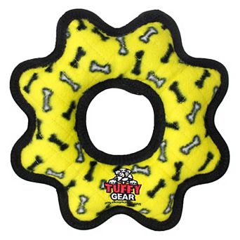 Tuffy Ultimate Gear Yellow Ring Interactive Pet Toy