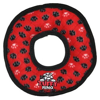 Tuffy Ultimate Red Ring Interactive Pet Toy