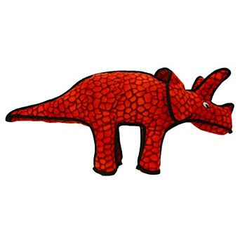 Tuffy Interactive Dinosaur Triceratops Pet Toy