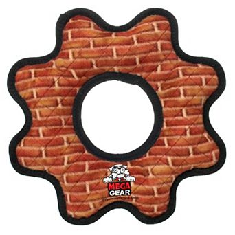 Tuffy Mega Gear Ring Brick Interactive Pet Toy