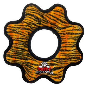 Tuffy Mega Gear Ring Tiger Interactive Pet Toy