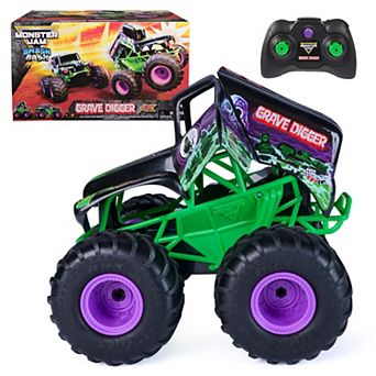 Monster Jam Smash & Bash Grave Digger Remote Control Vehicle Toy