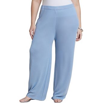 ELOQUII Women's Plus Size Semi Sheer Knit Pant