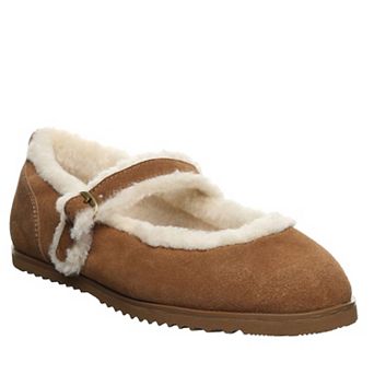 Bearpaw Lou Lou Women's Faux Fur Lined Mary Jane Slippers
