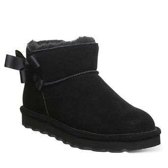 Bearpaw Saige Women's Suede Bow Accent Ankle Booties