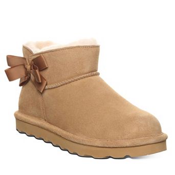 Bearpaw Saige Women's Suede Bow Accent Ankle Booties