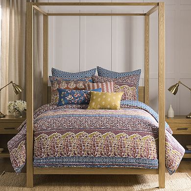 Levtex Home Kirana Embroidered Paisley Decorative Throw Pillow
