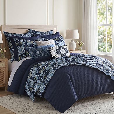 Levtex Home Ophelia Floral Velvet Decorative Throw Pillow