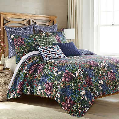 Levtex Home Heritage Bloom Printed Canvas Decorative Throw Pillow