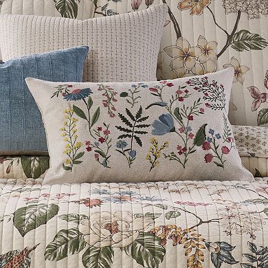 Levtex Home Kensington Garden Botanical Decorative Throw Pillow