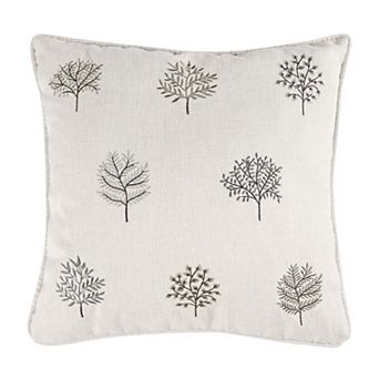 Levtex Home Embroidered Tree Decorative Throw Pillow