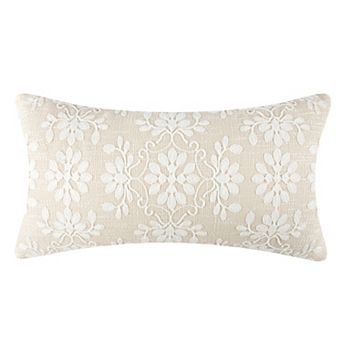 Levtex Home Helena Embroidered Medallion Decorative Throw Pillow