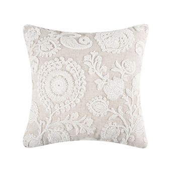 Levtex Home Belvedere Embroidered Floral Decorative Throw Pillow