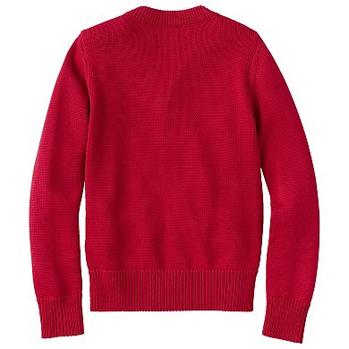 Kids Lands' End Legacy Varsity Cardigan Sweater