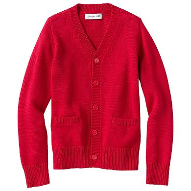 Kids Lands' End Legacy Varsity Cardigan Sweater