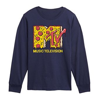 Boys 8-20 MTV Pizza Logo Long Sleeve Graphic Tee