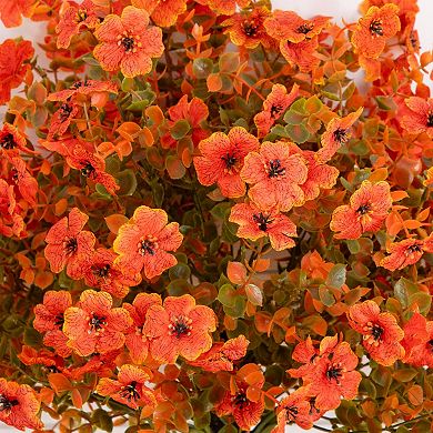 nearly natural 26-Inch UV Resistant Artificial Fall Daisy Bush - Set of 2