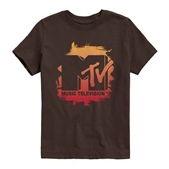 Boys 8-20 MTV Logo Oversized Distressed Short Sleeve Graphic Tee